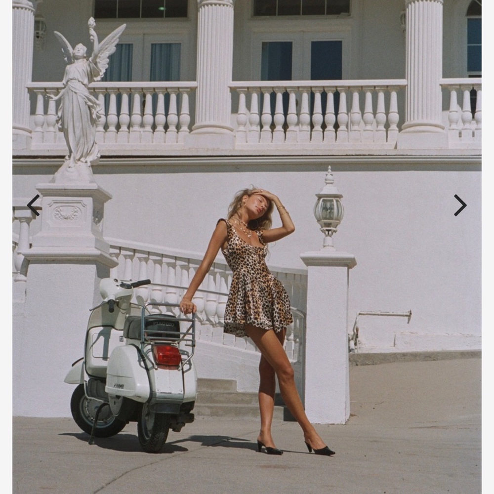 Vanessa Mooney	 XS New without tags 
THE ELISABETH ROMPER DRESS - CHEETAH - Picture 4 of 8